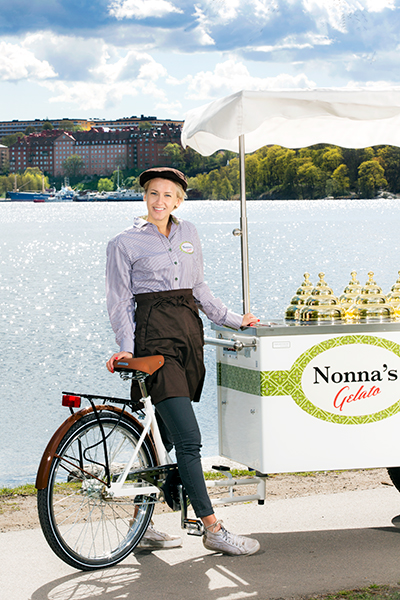 Nonnas glassvagn cykel